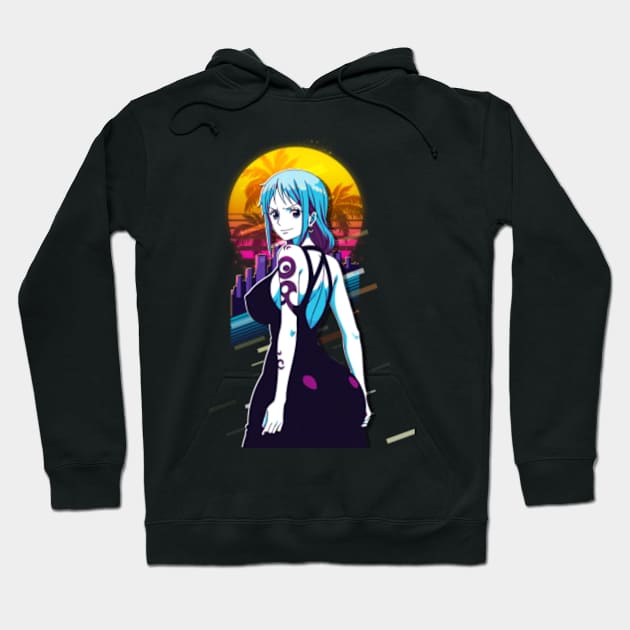 Nami One Piece | 80s Retro Hoodie by SiksisArt